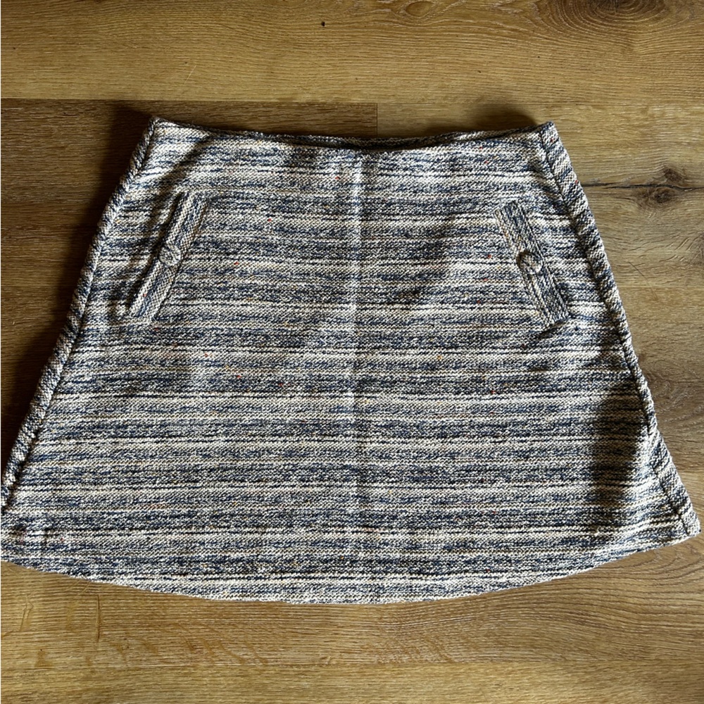 LOFT Multicolor Textured Skirt
